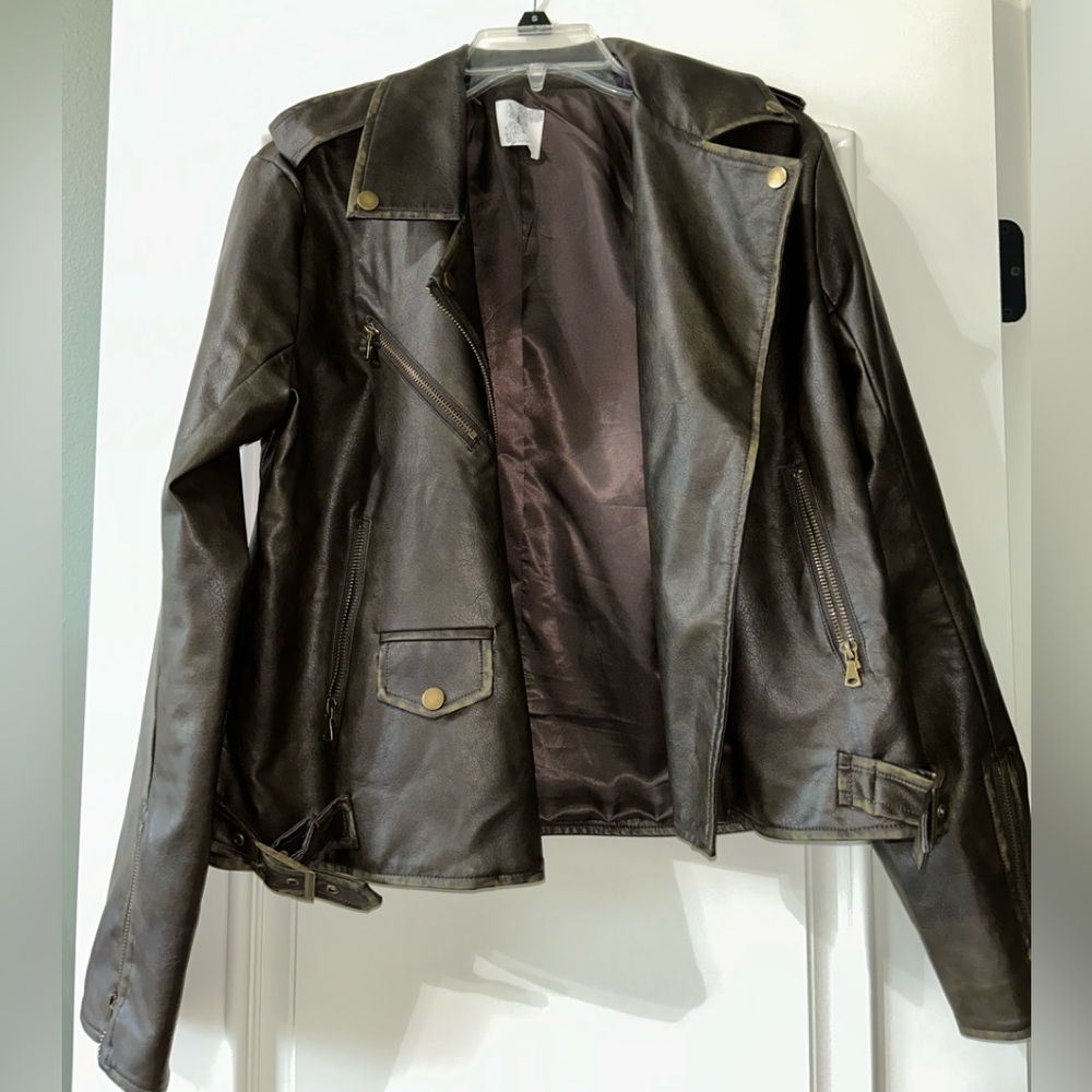Brown Leather Jacket Altard State